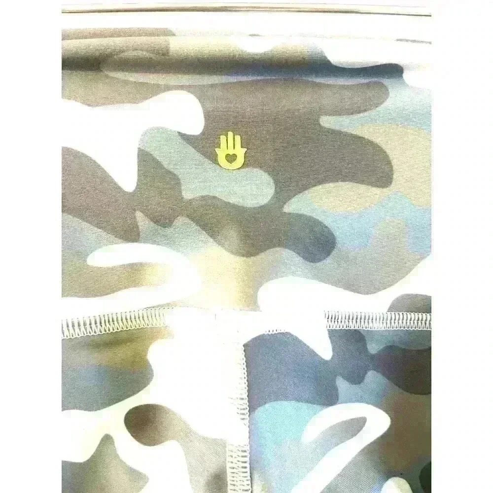Spiritual Gangster Women's Intent Yoga Camo Leggings Light Greens blue Sz XS NWT - Picture 4 of 7